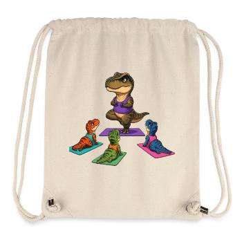 Dino Yoga Leader: Yogamatten Parade - Stanley/Stella recycelter Gym Bag - Naturweiß - Vorne