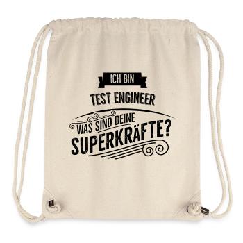 Test Engineer - Stanley/Stella recycelter Gym Bag - Naturweiß - Vorne