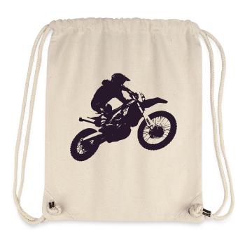 MOTORRAD MOTOCROSS Design! - Stanley/Stella recycelter Gym Bag - Naturweiß - Vorne
