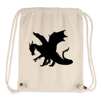 Drache - Stanley/Stella recycelter Gym Bag - Naturweiß - Vorne