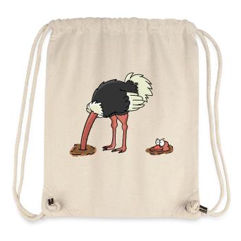 Vogelstrauß Vogel Strauß - Stanley/Stella recycelter Gym Bag - Naturweiß - Vorne