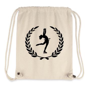 Sport prize laurel wreath figure skating - Stanley/Stella Recycled Gym Bag - natural - Front