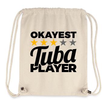 Okayest Tuba Player - Stanley/Stella Recycled Gym Bag - natural - Front