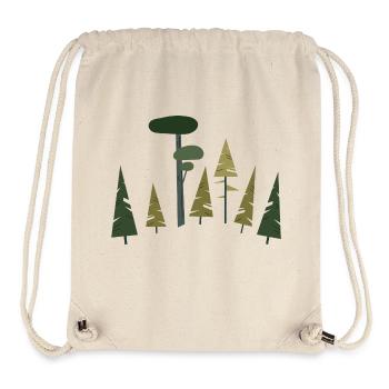 shinrin yoku "flat forest nature" waldbesitzer - Stanley/Stella recycelter Gym Bag - Naturweiß - Vorne