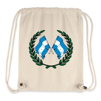 Flags Honduras in laurel wreath - Stanley/Stella Recycled Gym Bag - natural - Front