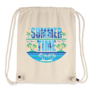 Summer Time - Stanley/Stella recycelter Gym Bag - Naturweiß - Vorne
