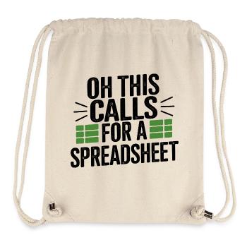 Oh that needs a table - Stanley/Stella Recycled Gym Bag - natural - Front