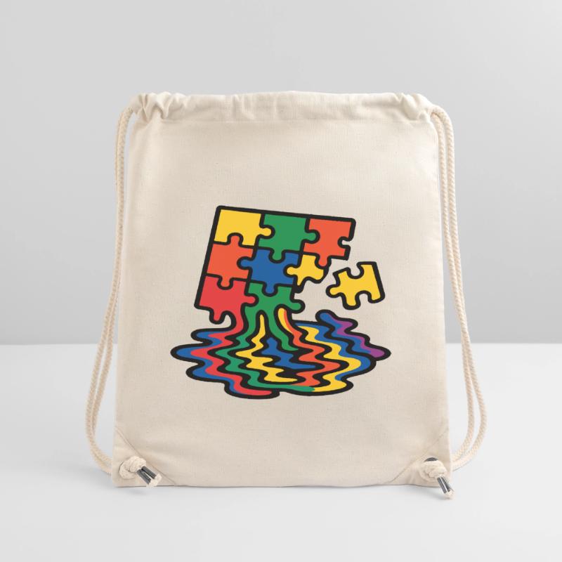 Rainbow Puzzle Tree Splash Stanley/Stella Recycled Gym Bag