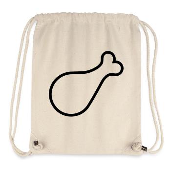 chicken thigh - Stanley/Stella Recycled Gym Bag - natural - Front