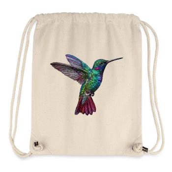 Kolibri im bestickten Look (gedruckt) - Stanley/Stella recycelter Gym Bag - Naturweiß - Vorne