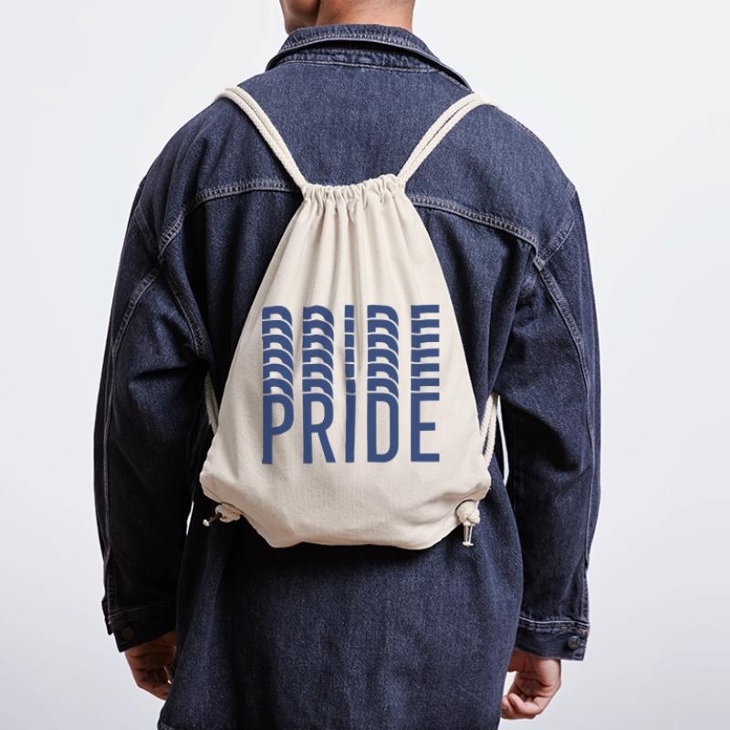 Blue Pride Geometric Pattern Stanley/Stella Recycled Gym Bag