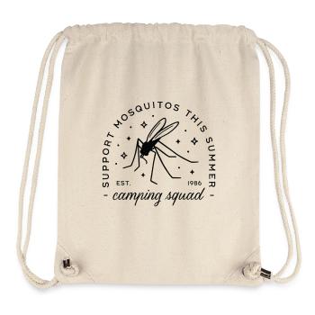 Campinggruppe Mücken-lustige Sommercamp-Ausflug - Stanley/Stella recycelter Gym Bag - Naturweiß - Vorne