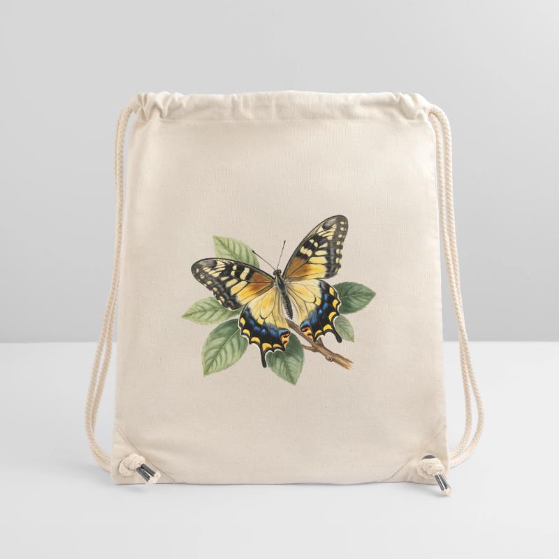 Schwalbenschwanz oder Große Haarsträhne, Papilio machaon Stanley/Stella recycelter Gym Bag