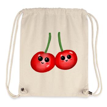 Fruits Cherry Cherries Fruit Fruit - Stanley/Stella Recycled Gym Bag - natural - Front