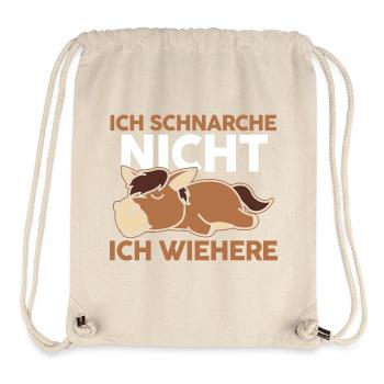Reiten Pferdeliebhaber Reiterhof Pferde - Stanley/Stella recycelter Gym Bag - Naturweiß - Vorne