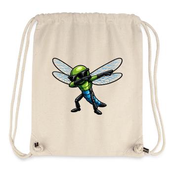 Dabbing Libelle - Stanley/Stella recycelter Gym Bag - Naturweiß - Vorne