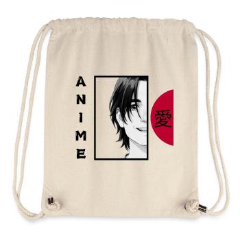Anime Lover BLACK - Stanley/Stella Recycled Gym Bag - natural - Front