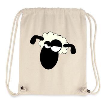sheep mouton mouton lamb animal animaux6 - Sac à cordon recyclé Stanley/Stella - blanc naturel - Devant