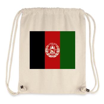 Afghanistan - Sac à cordon recyclé Stanley/Stella - blanc naturel - Devant