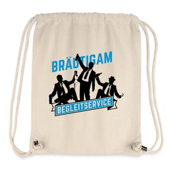 junggesellenabschied bräutigam - Stanley/Stella recycelter Gym Bag - Naturweiß - Vorne