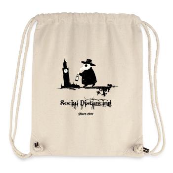 Social Distancing since 1347 - Stanley/Stella Recycled Gym Bag - natural - Front