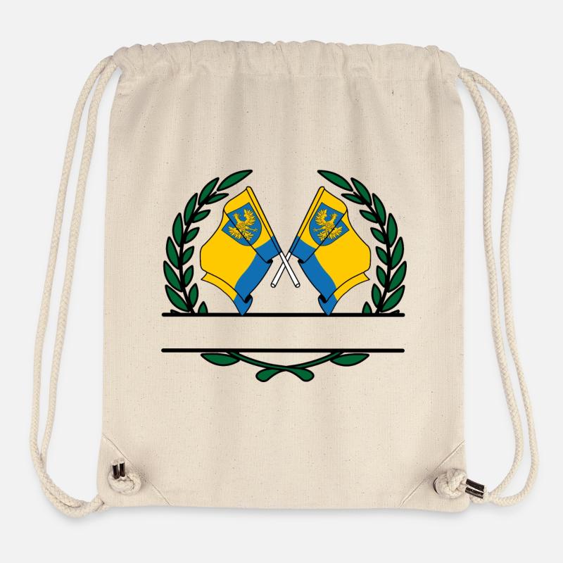 Fahnen Oppeln Lorbeerkranz Banner - Stanley/Stella recycelter Gym Bag - Naturweiß