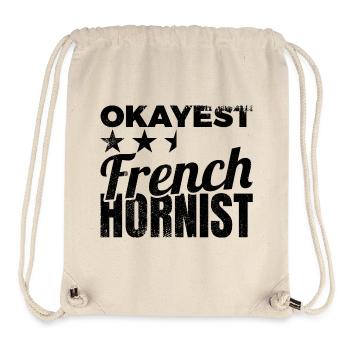 Okayest French horn player - Stanley/Stella Recycled Gym Bag - natural - Front