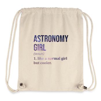 astronomie - Sac à cordon recyclé Stanley/Stella - blanc naturel - Devant