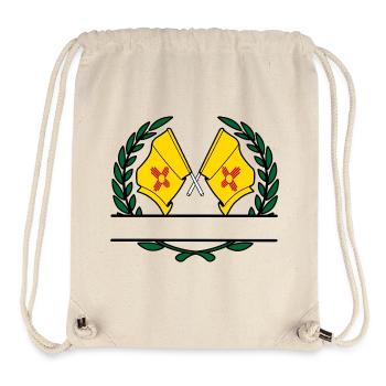 Drapeaux USA Nouveau-Mexique couronne de laurier bannière - Sac à cordon recyclé Stanley/Stella - blanc naturel - Devant