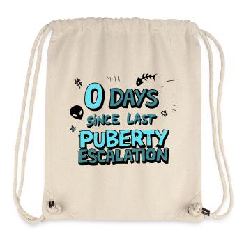 Pubertät Eskalation Fun Shirt - Stanley/Stella recycelter Gym Bag - Naturweiß - Vorne