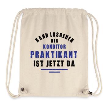 Praktikant Konditor Praktikum Konditorei Danke - Stanley/Stella recycelter Gym Bag - Naturweiß - Vorne
