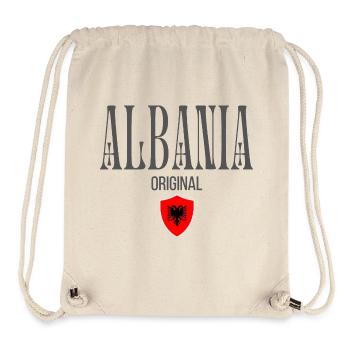 I love Albania, made in Albania - Stanley/Stella Recycled Gym Bag - natural - Front
