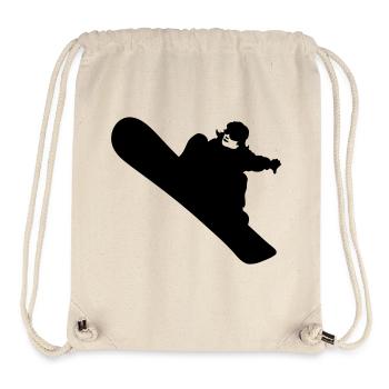 Snowboarding - Stanley/Stella recycelter Gym Bag - Naturweiß - Vorne