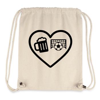 Herzkalziumbier - Stanley/Stella recycelter Gym Bag - Naturweiß - Vorne
