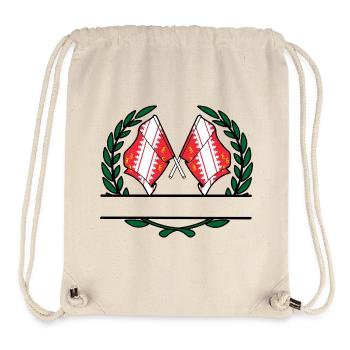 Alsace Laurel Wreath Namespace - Stanley/Stella Recycled Gym Bag - natural - Front
