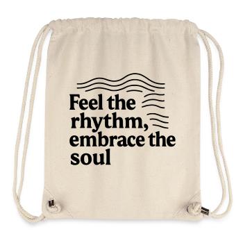 Jazz spüre den Rhythmus, umarme die Seele - Stanley/Stella recycelter Gym Bag - Naturweiß - Vorne