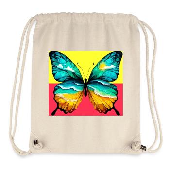 papillon - Sac à cordon recyclé Stanley/Stella - blanc naturel - Devant