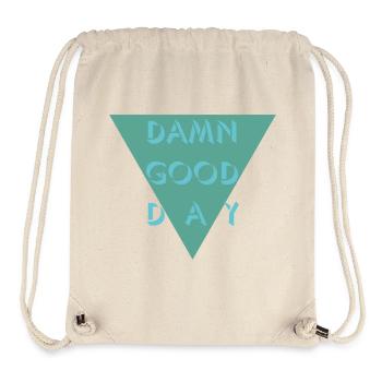 Damn Good Day - Stanley/Stella Recycled Gym Bag - natural - Front