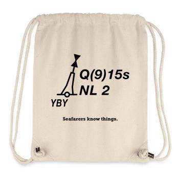 Tonne - Boje Nordsee Segeln Ostsee Maritim - Stanley/Stella recycelter Gym Bag - Naturweiß - Vorne