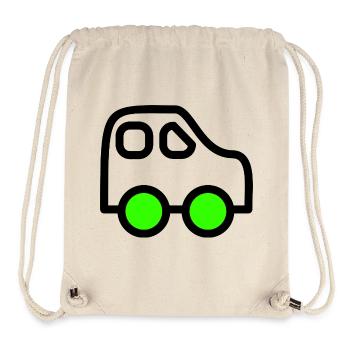 Voiture - Sac à cordon recyclé Stanley/Stella - blanc naturel - Devant