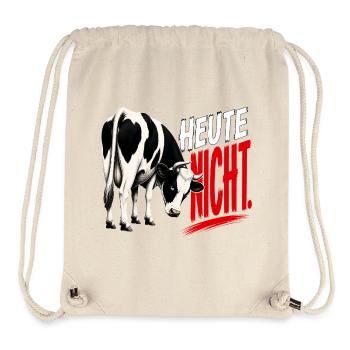 Heute nicht -Kuh T-Shirt - Stanley/Stella recycelter Gym Bag - Naturweiß - Vorne