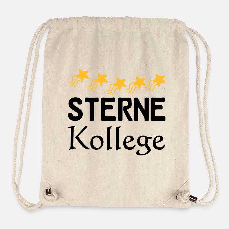 Sterne Kollege Geschenk - Stanley/Stella recycelter Gym Bag - Naturweiß
