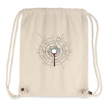 Trou de balle. Cool. Cadeau. Drôle. - Sac à cordon recyclé Stanley/Stella - blanc naturel - Devant