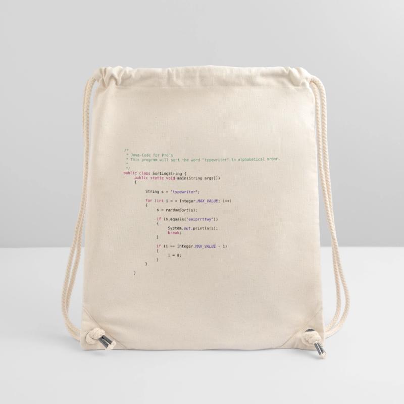 lustiger Java Code zum Sortieren Stanley/Stella recycelter Gym Bag