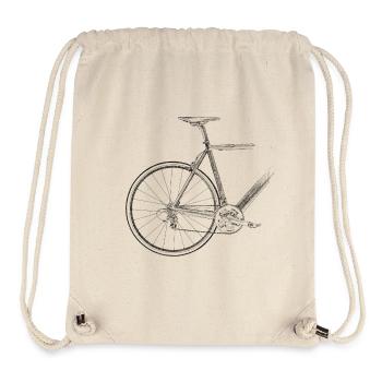 racing bike - Stanley/Stella Recycled Gym Bag - natural - Front
