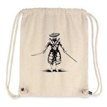 Combattant samouraï Guerrier symbole Art Art Combat - Sac à cordon recyclé Stanley/Stella - blanc naturel - Devant