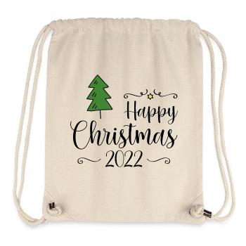 Happy Christmas 2022 - Stanley/Stella Recycled Gym Bag - natural - Front