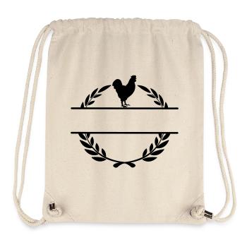 Fier du poulet fermier - Sac à cordon recyclé Stanley/Stella - blanc naturel - Devant