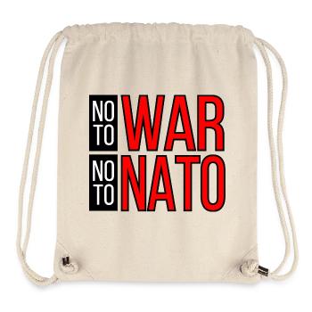 NEIN ZUM KRIEG NEIN ZUR NATO - Stanley/Stella recycelter Gym Bag - Naturweiß - Vorne