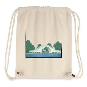 Chinese bridge - Stanley/Stella Recycled Gym Bag - natural - Front